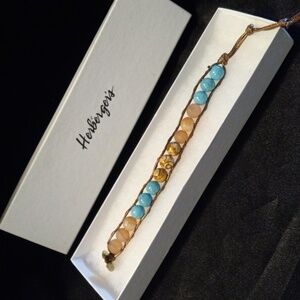 Herberger's multi Faceted natural Stone bracelet